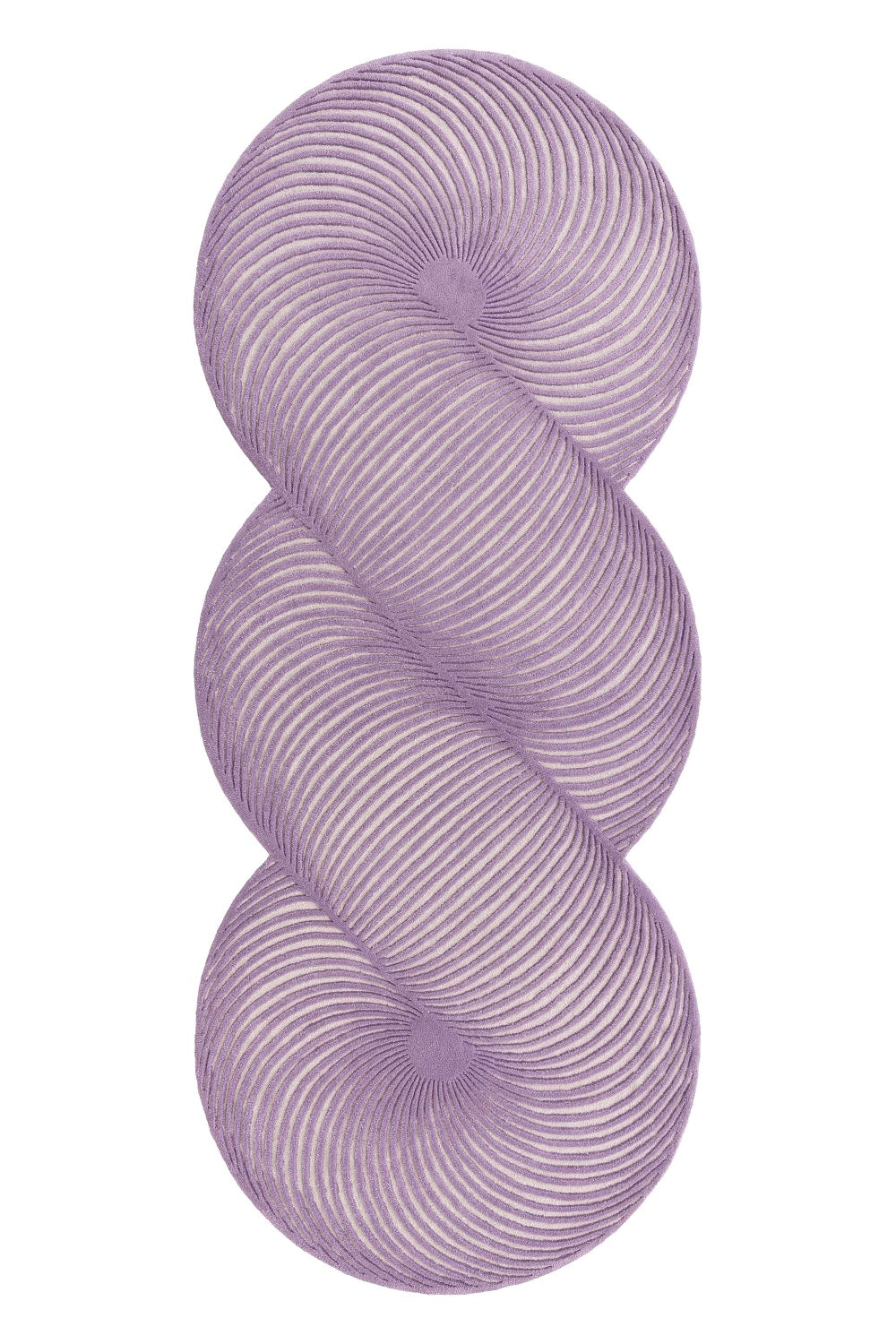 Design vloerkleed Gan Rugs Giro Lila