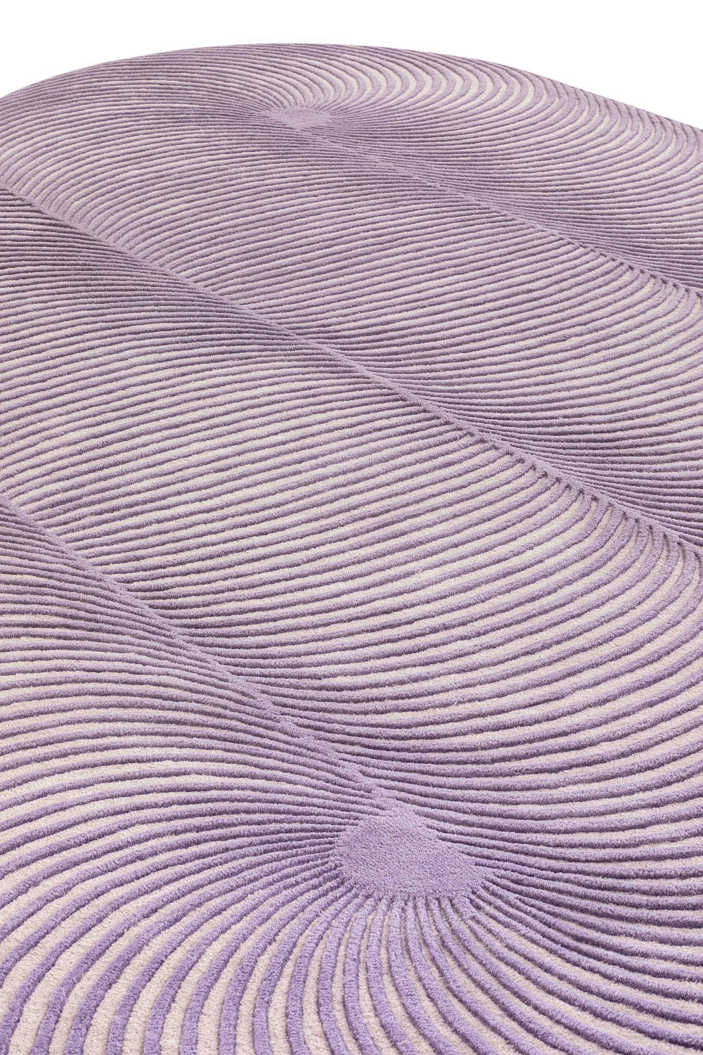 Design vloerkleed Gan Rugs Giro Lila closeup