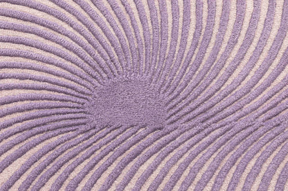 Design vloerkleed Gan Rugs Giro Lila detail