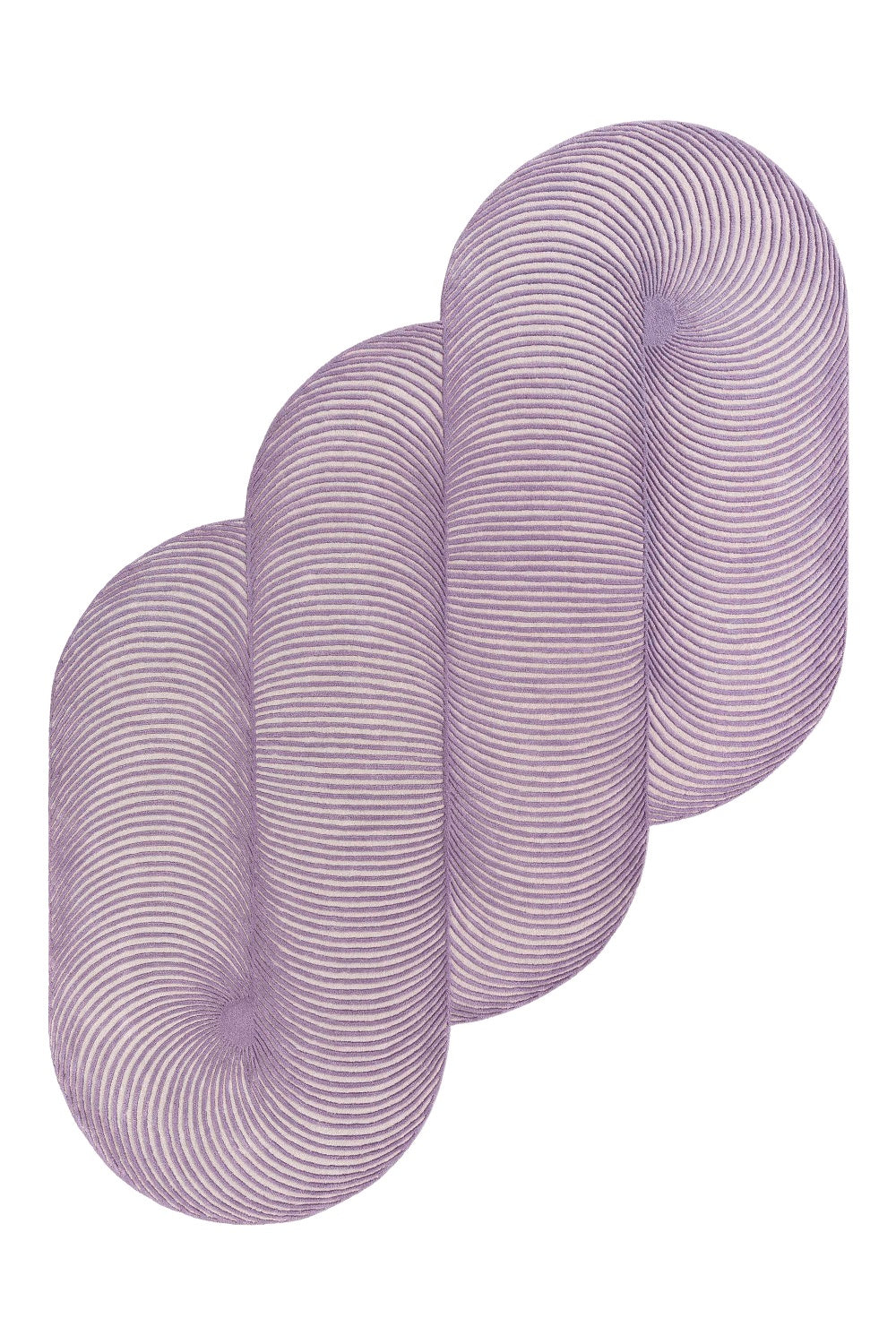 Design vloerkleed Gan Rugs Giro Lila speciale vorm