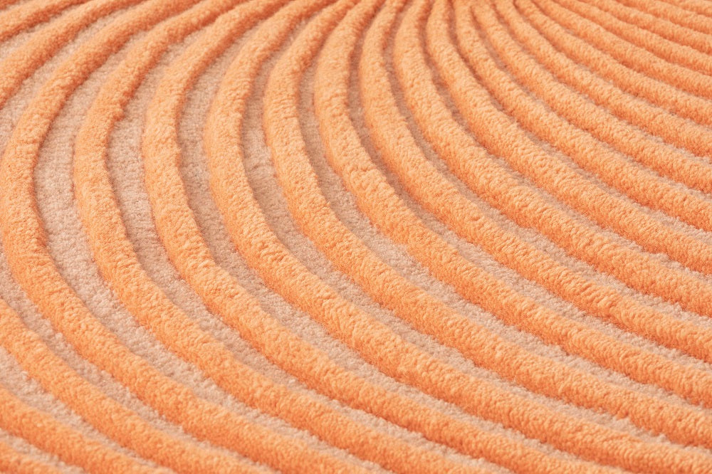 Design vloerkleed Gan Rugs Giro Peach detail