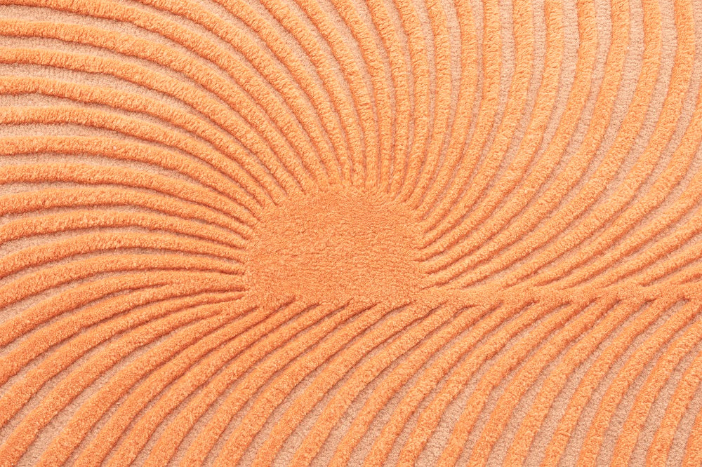 Design vloerkleed Gan Rugs Giro Peach details