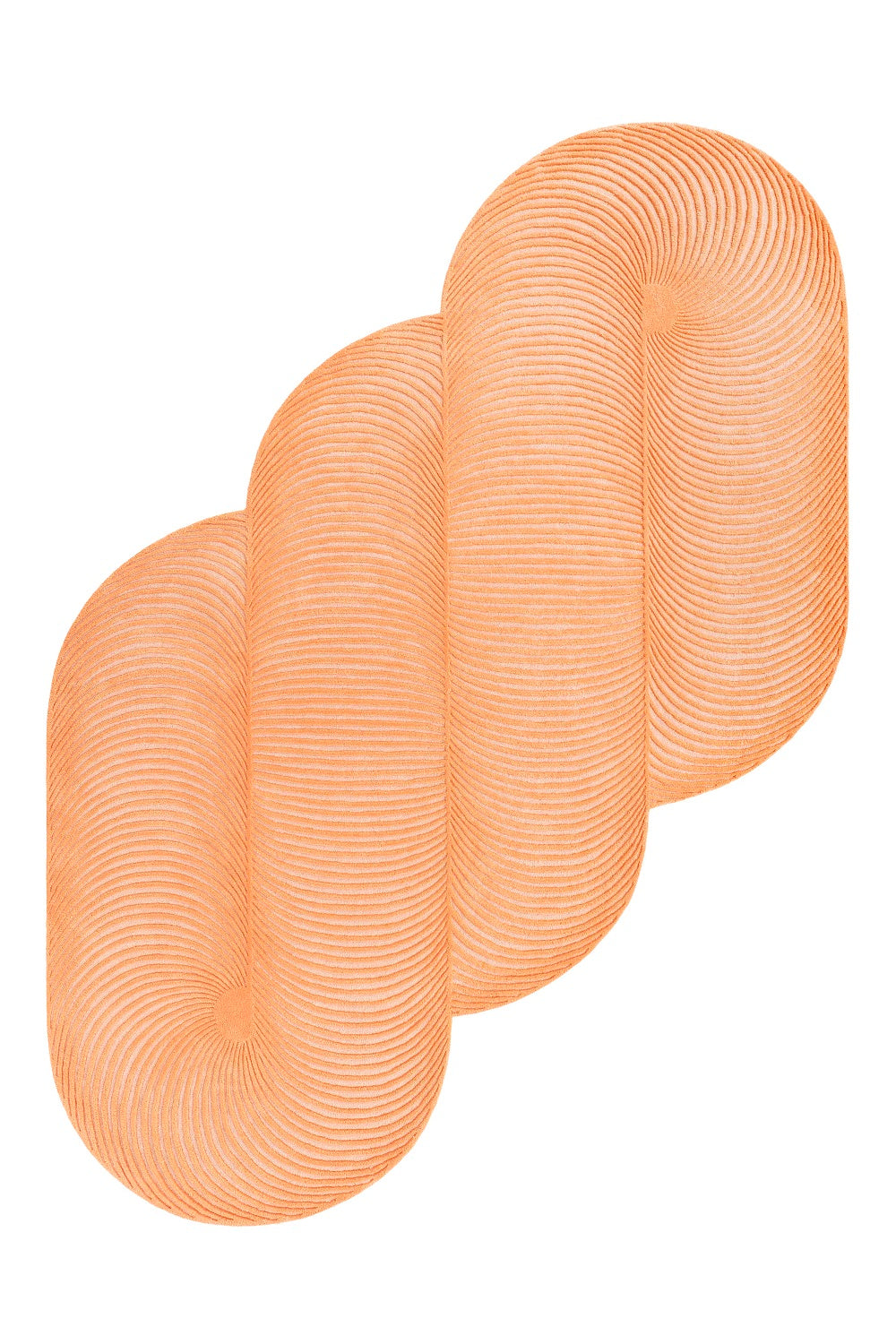 Design vloerkleed Gan Rugs Giro Peach speciale vorm