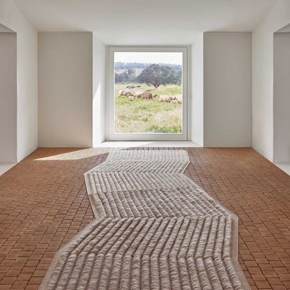 Design vloerkleed Gan Rugs Lines Brown sfeer