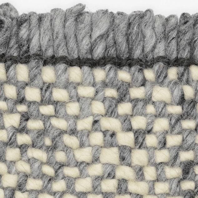 Design vloerkleed Kvadrat Bold Melange in stock Lichtgrijs