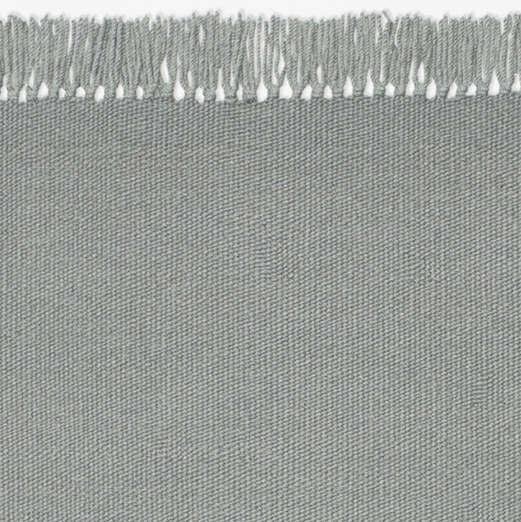 Design vloerkleed Kvadrat Kelim Coloured Fringes Donkergrijs C7373