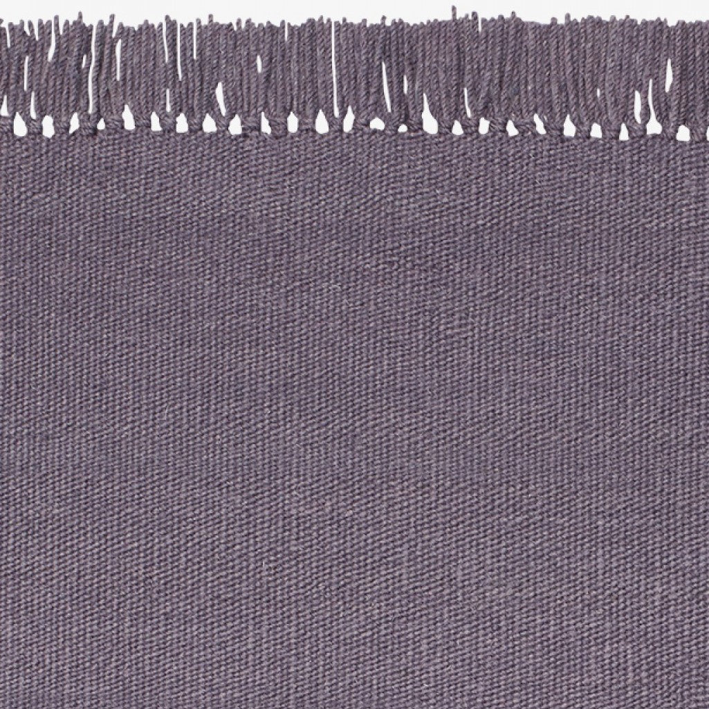 Design vloerkleed Kvadrat Kelim Coloured Fringes Paars C2525