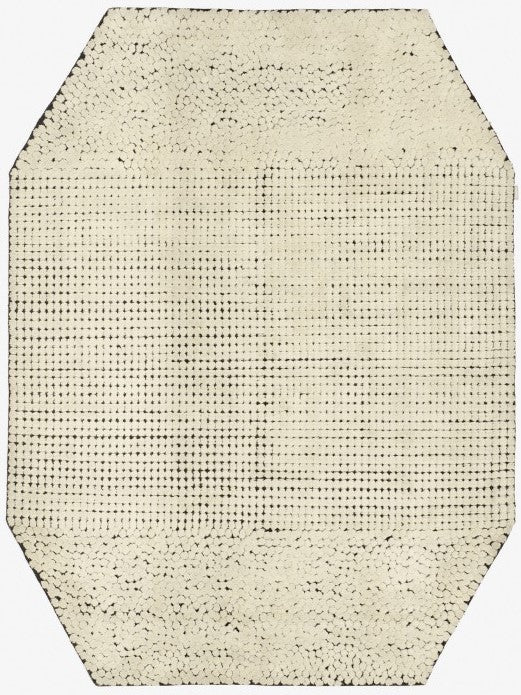 Design vloerkleed Kvadrat Semis Wit Grijs C0110 