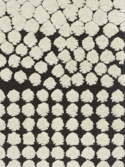 Design vloerkleed Kvadrat Semis Wit Grijs C0110 Detail