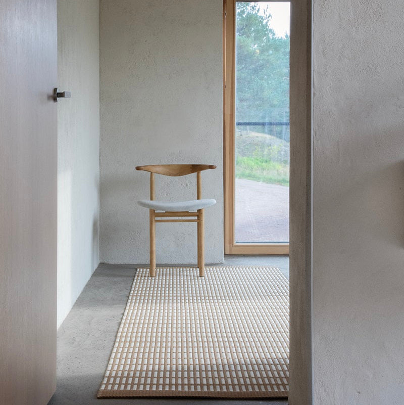 Design vloerkleed Woodnotes New York Natural White 11851 interieur