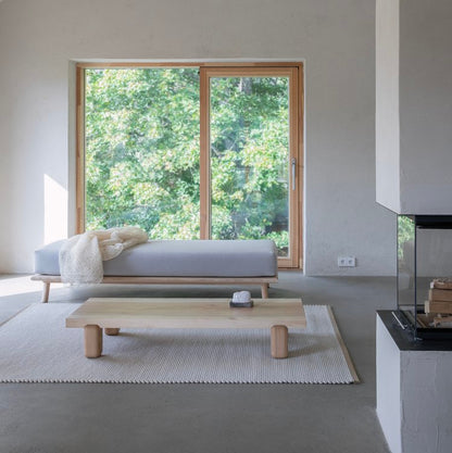 Design vloerkleed Woodnotes Piccolo Natural White interieur