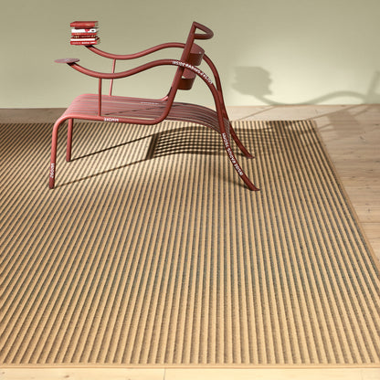 Design vloerkleed Woodnotes Railway 11659 Natural Black sfeer