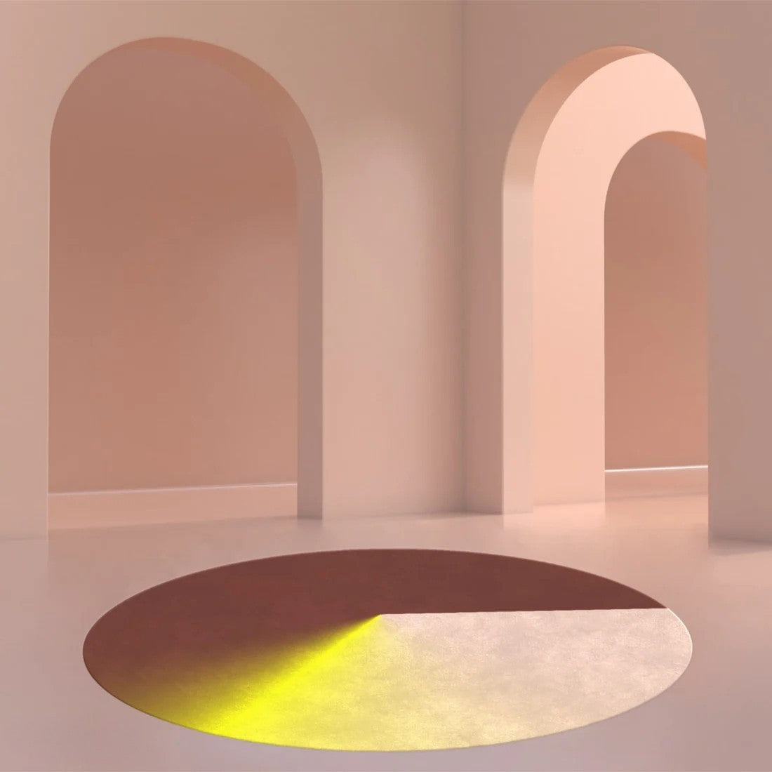 Design vloerkleed ByMaut Fello Yellow Interieur