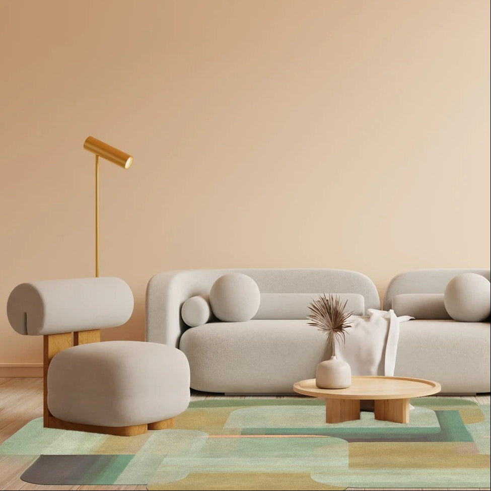 Design vloerkleed By Maut Dens Groen sfeer