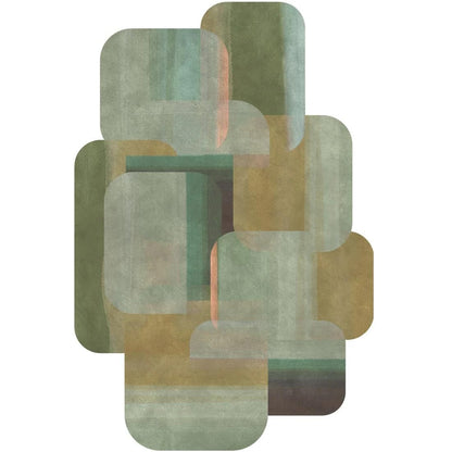 Design vloerkleed ByMaut Dens Groen