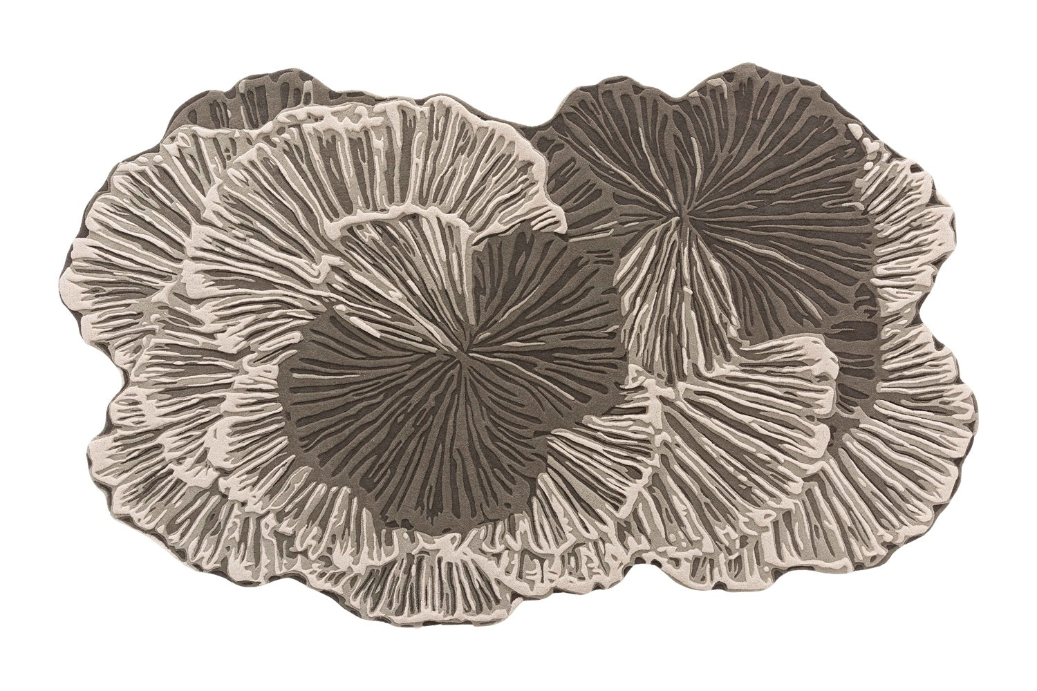 Design vloerkleed Gan Rugs Botanica Grey Groot