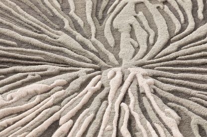 Design vloerkleed Gan Rugs Botanica Grey closeup