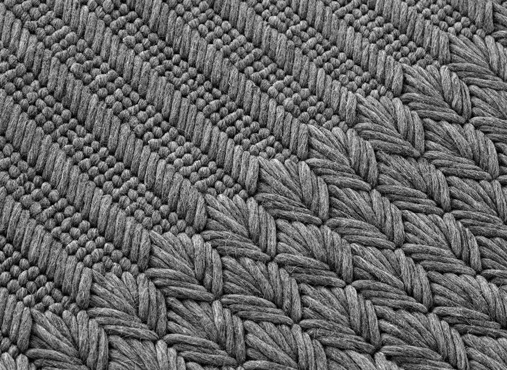 Design vloerkleed Gan Rugs Chaddar Charcoal detail1