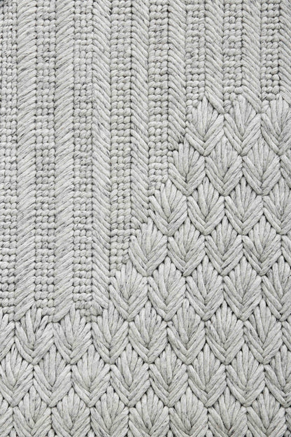 Design vloerkleed Gan Rugs Chaddar Grey closeup