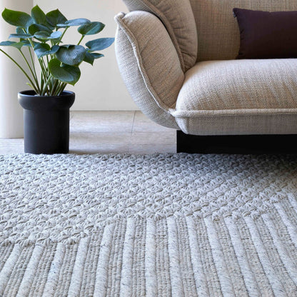 Design vloerkleed Gan Rugs Chaddar Grey sfeerfoto