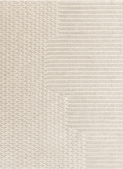 Design Vloerkleed Gan Rugs Chaddar White 