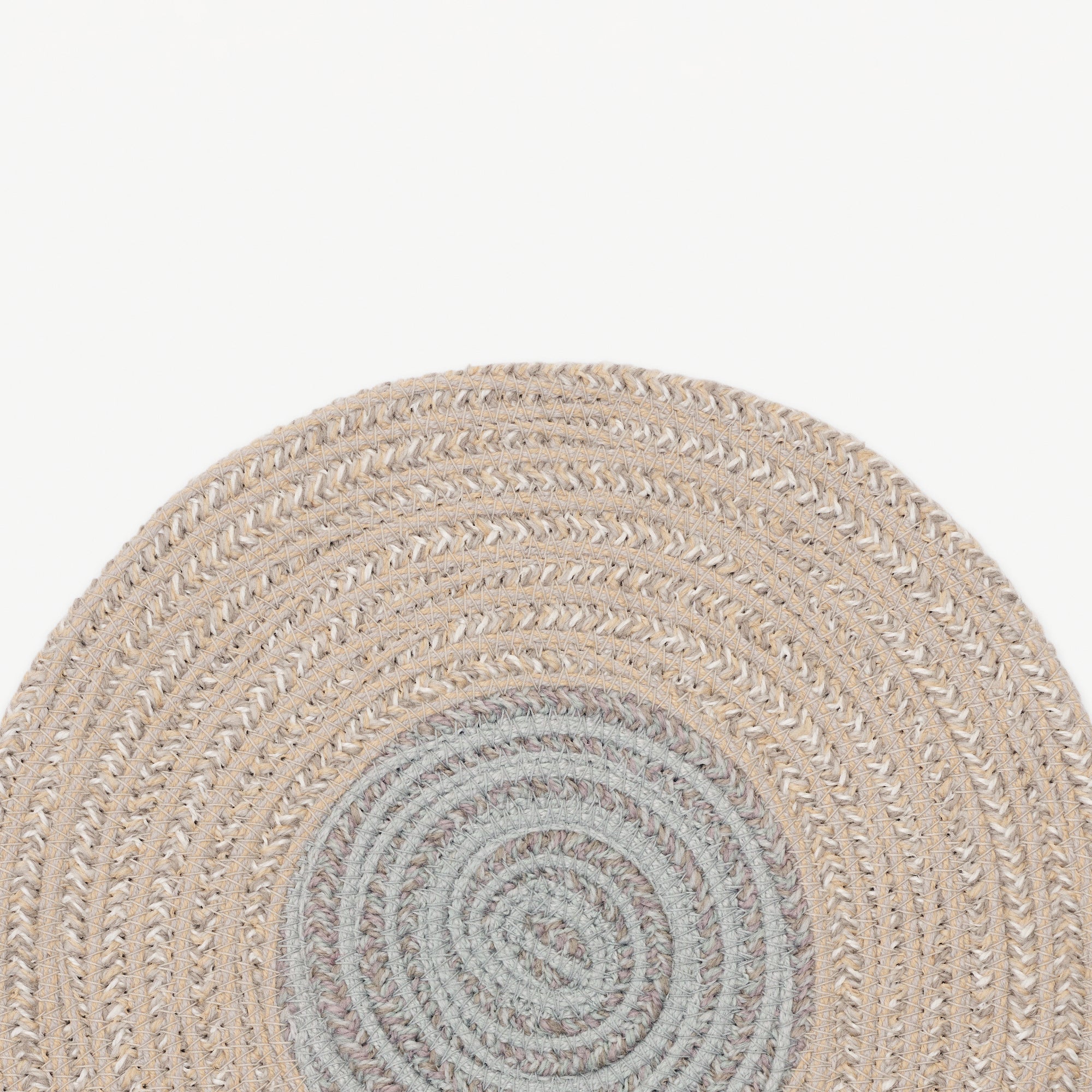 Design vloerkleed Kvadrat Braid Bloom Beige C0258
