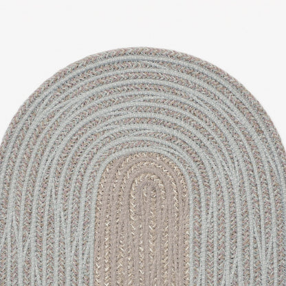 Design vloerkleed Kvadrat Braid Rise lichtgrijs C0919