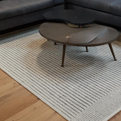 Design vloerkleed Kvadrat Kanon Pattern plow Offwhite 0003 sfeer