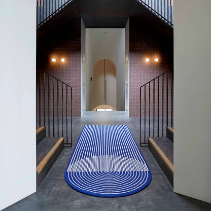 Design Vloerkleed Gan Rugs Ply Blue Interieur