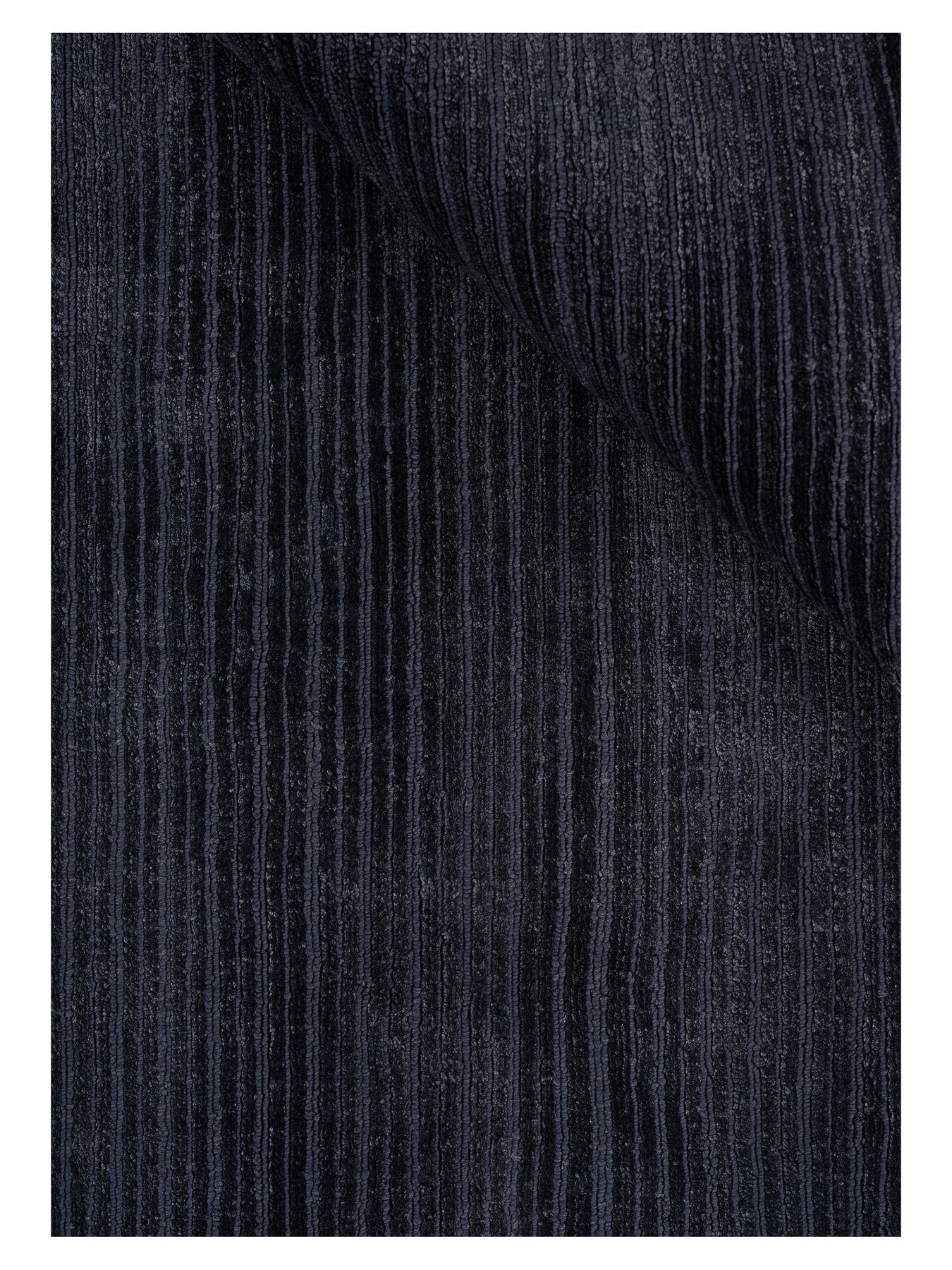 Luxe vloerkleed viscose Cleo Dark Blue closeup