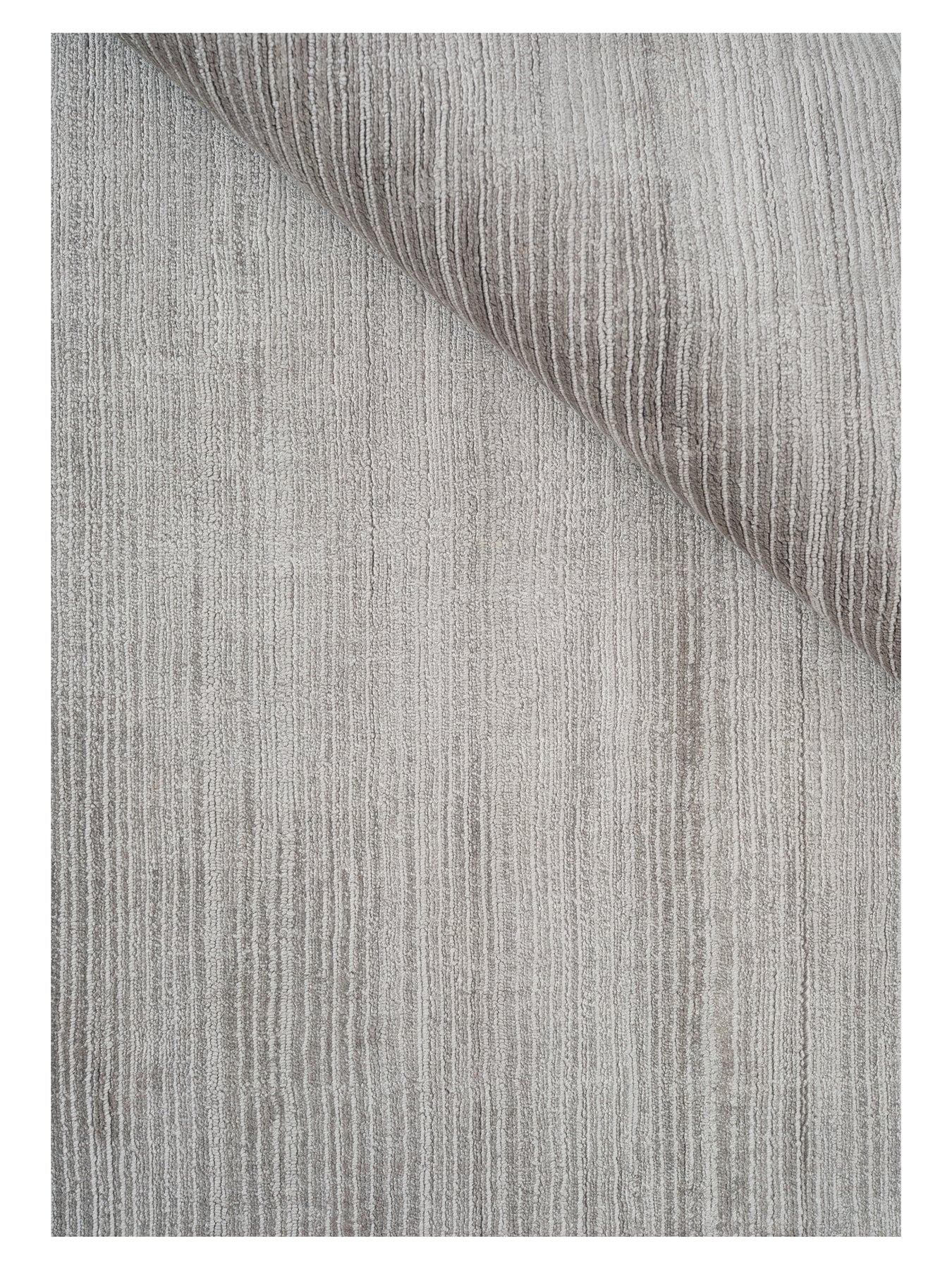 Fijn viscose vloerkleed Cleo Grey closeup