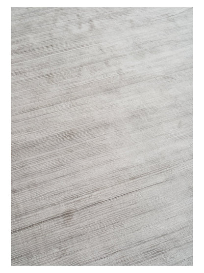 Fijn viscose vloerkleed Cleo Grey detail