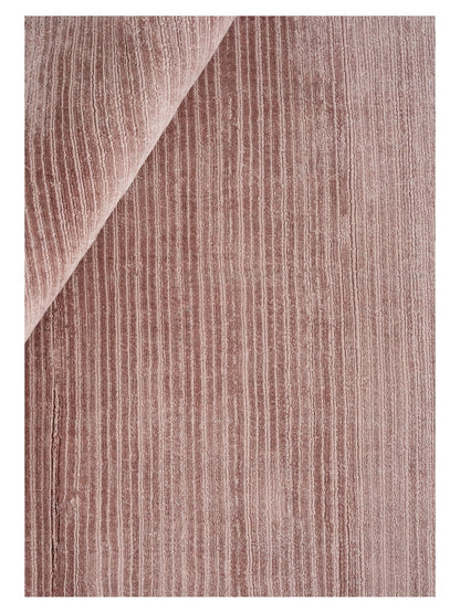 Fijn viscose vloerkleed Cleo Rose detail