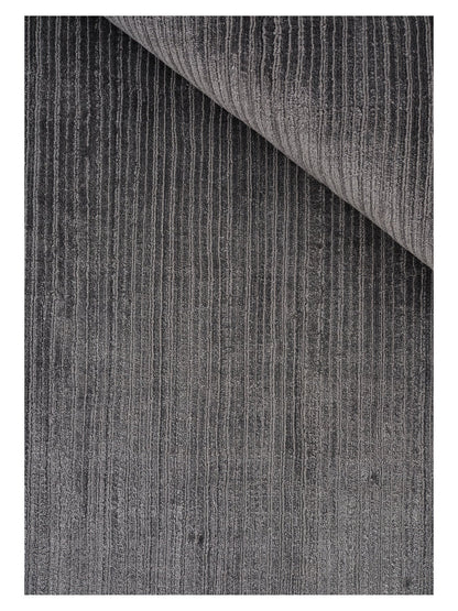 Fijn viscose vloerkleed Cleo Stone detail