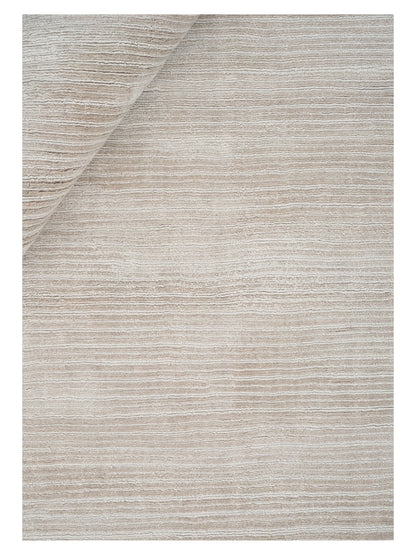 Fijn viscose vloerkleed Cleo white detail