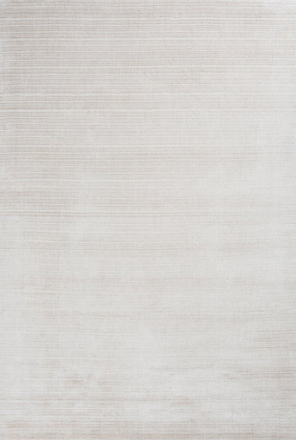 Fijn viscose vloerkleed Cleo white