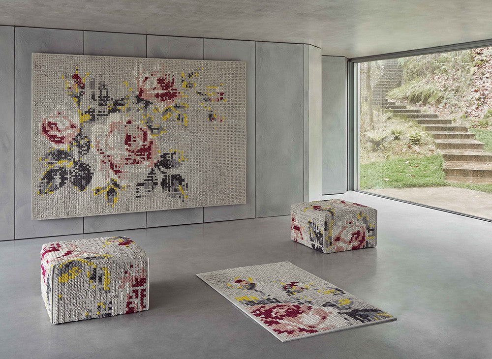 Gan Rugs Canevas Poef Natural sfeer