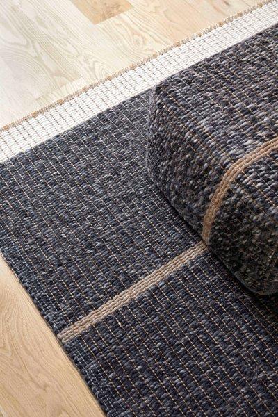 Gan Rugs Poef Reversible Black sfeer1