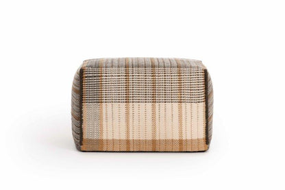 Gan Rugs Poef Reversible Black zijkant1