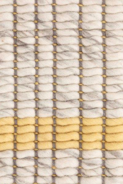 Gan Rugs Poef Reversible Yellow detail1