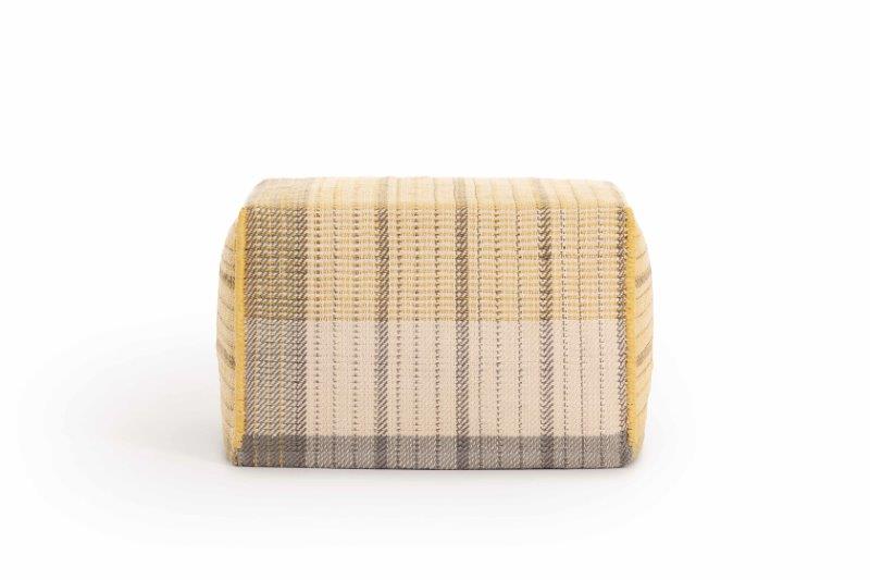 Gan Rugs Poef Reversible Yellow zijkant