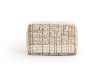 Gan Rugs Poef Reversible Yellow zijkant1