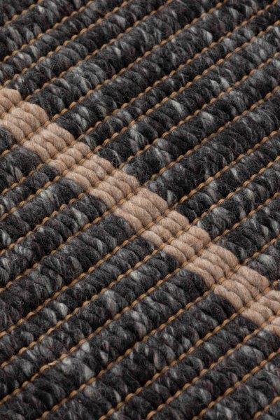Gan Rugs Reversible black detail voorzijde 2