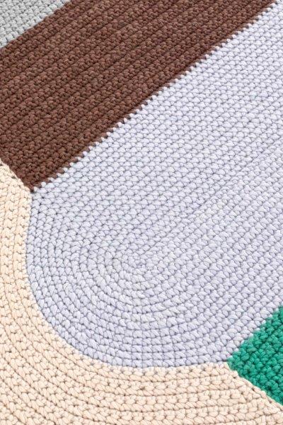 Gan Rugs The Crochet Collection Trio Mix detail 3