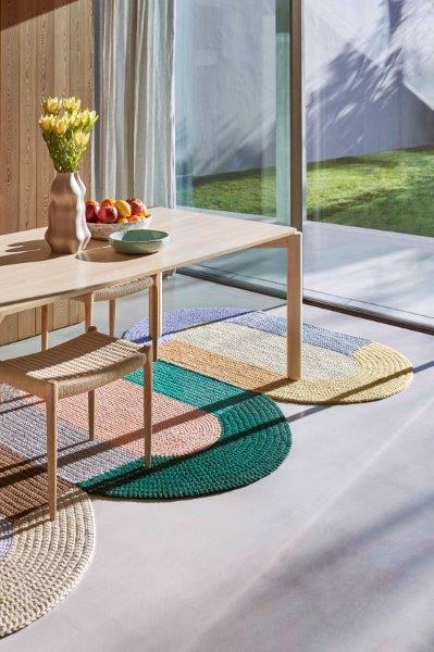 Gan Rugs The Crochet Collection Trio Mix sfeer close up 1