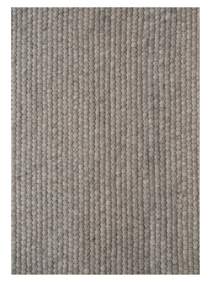 Geweven Wollen vloerkleed Ankie Grey close-up 3