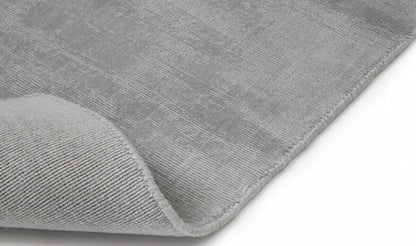 Geweven wollen vloerkleed glossy Lot lichtgrijs 2727 detail 1