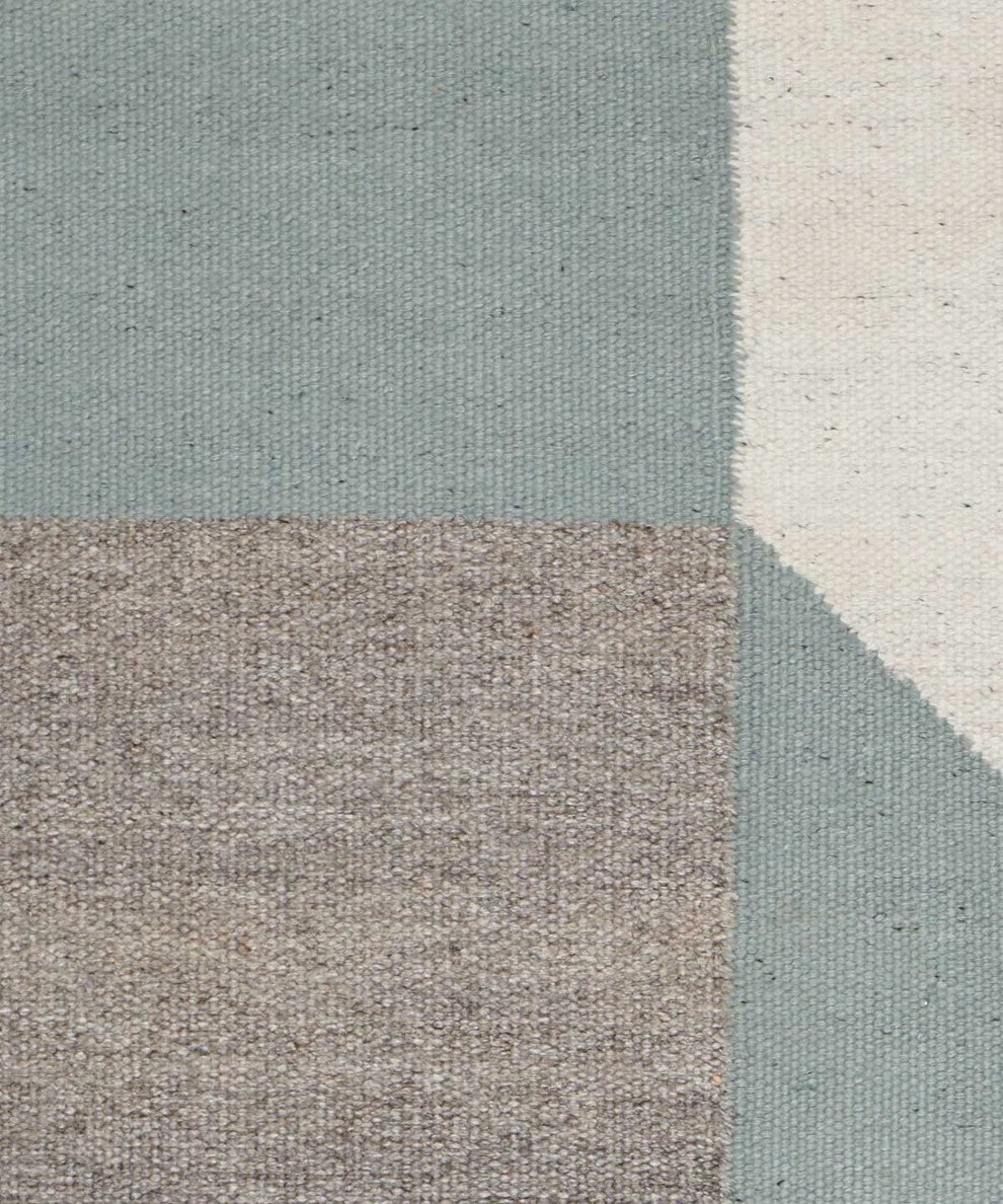 Grafisch vloerkleed Breg Aqua detail