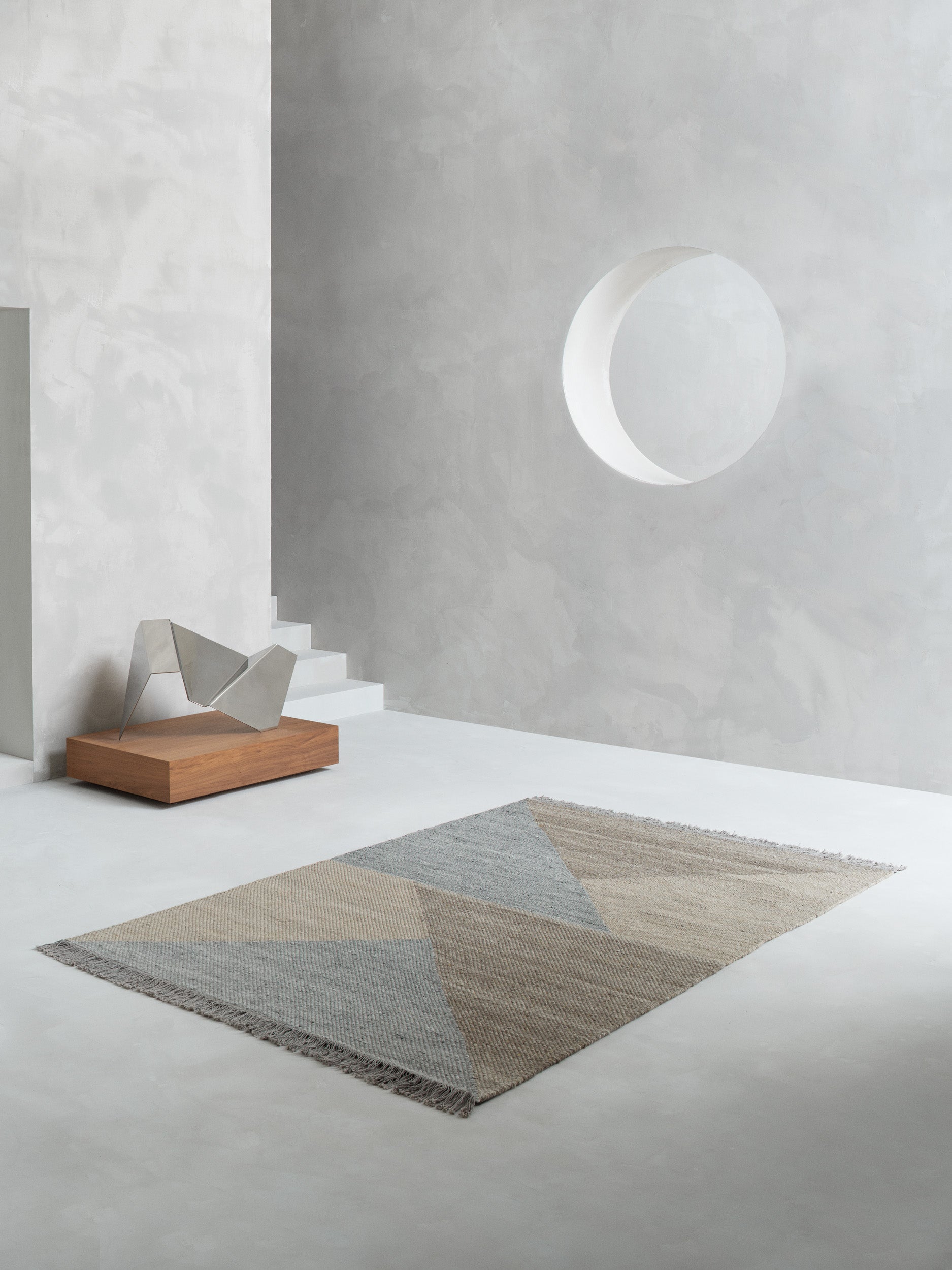 Grafisch vloerkleed Suus Beige interieur