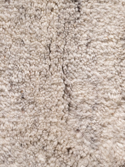 Hand Geknoopt Wollen Vloerkleed Woodnotes Uni Ivory White closeup1